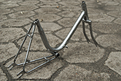 rama + widelec rower Pinio